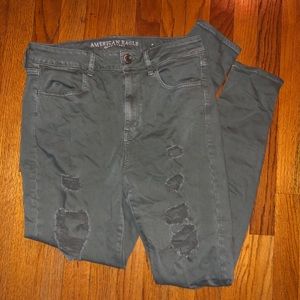 American Eagle Olive Green Jeggings